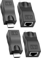 "Times Mark" CAT6 kabelis HDMI į RJ45 ilgintuvą Tinklo kabelis ilgintuvas Keitiklis 1080P HDMI į Ethernet tinklo ilgintuvas siųstuvas imtuvas keitiklis Keitiklis Keitiklis