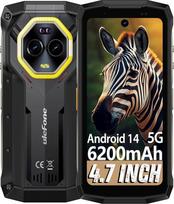 "Ulefone Armor Mini 20 Pro" lauko mobilusis telefonas, "Android 14 5G" mini išmanusis telefonas su 16GB + 256GB/SD-2TB, 4,7 colių HD+ 90Hz IP68/69K vandeniui atsparus mobilusis telefonas, 6200mAh/33W greitasis įkrovimas, 64MP naktinis matymas, dviejų SIM
