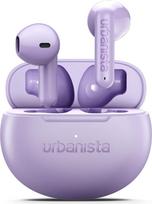 "Urbanista Austin 2 True Wireless Earbuds" - belaidės "Bluetooth 6.0" ausinės su kelių taškų jungtimi, 25 val. baterija, ENC mikrofonu skambučiams, IPX4 atsparumu vandeniui ir jutikliniu valdymu - violetinės spalvos