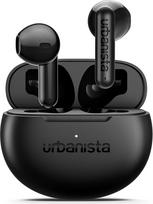 "Urbanista Austin 2 True Wireless Earbuds" - belaidės "Bluetooth 6.0" vidinės ausinės su kelių taškų ryšiu, 25 val. baterija, ENC mikrofonu skambučiams, IPX4 atsparumu vandeniui ir jutikliniu valdymu - juodos spalvos