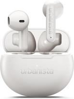 "Urbanista Austin 2 True Wireless Earbuds" - belaidės "Bluetooth 6.0" ausinės su kelių taškų ryšiu, 25 val. baterija, ENC mikrofonu skambučiams, IPX4 atsparumu vandeniui ir jutikliniu valdymu - baltos spalvos