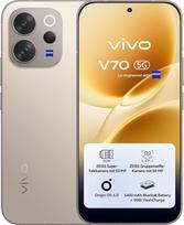 "vivo V70 5G" išmanusis telefonas, 8G+256GB, ZEISS supertelefoto kamera su 50 MP, 4K vaizdo įrašai, "Razor Sharp" AMOLED 1,5K ekranas su 6,59 colio įstrižaine, 5400 mAh baterija, 3D pirštų atspaudų skaitytuvas, IP68 ir IP69, "Android" 16
