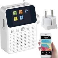 "VR-Radio" radijas vonios kambariui: "2-in-1" radijo imtuvas su DAB+, "Bluetooth", judesio jutikliu, baterija, 8 W (radijas su judesio jutikliu, skirtas vonios kambariui, tualetui ir kt.)