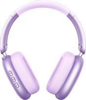 "Wentronic Y01" triukšmą slopinančios ausinės, belaidės ausinės per ausis, "Bluetooth 5.3", "Hi-Res" garsas, 48 val. atkūrimas, sulankstomos, su mikrofonu, skirtos "iOS" / "Android" / asmeniniams kompiuteriams - violetinės spalvos