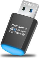 "Wi-Fi-USB-Adapter für PC-Desktop", neueste Wi-Fi 6 AX900 Dual-Band 600Mbps auf 5G/286Mbps auf 2,4 G Wireless-Netzwerk-Dongle für Windows 11, 10, 7, Laptop, Plug-and-Play mit integriertem