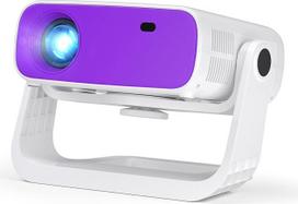 "Wielio 2025" naujas atnaujintas "Full HD 1080P" projektorius, 20000 liumenų, 4K palaikymas, "Android 11", "WiFi 6" ir "Bluetooth 5.2", automatinis geometrijos korekcijos įtaisas (tamsiai violetinis)