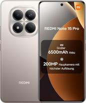 "XIAOMI Redmi Note 15 Pro" išmanusis telefonas (12+512GB) - 6500 mAh baterija, 200 MP kamera, IP65 apsauga nuo vandens, 6,77 colių FHD+ AMOLED ekranas, titano spalvos