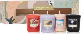 "Yankee Candle" dovanų rinkinys | 4 užpildytos vaitozinės žvakės | Sojų vaško mišinys | Puikios dovanos moterims