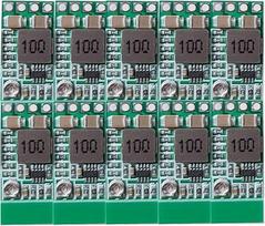 10 pakuočių mažinančio maitinimo šaltinio mini DC-DC 12-24V į 5V 3A įtampos mažinimo keitiklis Reguliuojamas 1,8V 2,5V 3,3V 5V 9V 12V