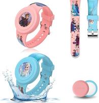 2 pakuotės vandeniui atspari apyrankė vaikams "AirTag Cute Cartoon Adjustable IP53 Silicone Hidden for Apple Air Tag Holder Soft Silicone Protective Case Anti-lost GPS Tracker
