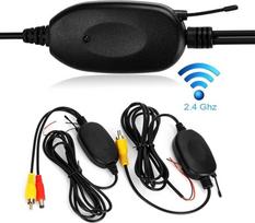 2,4 GHz belaidžio vaizdo kameros atbulinės eigos RCA vaizdo siųstuvo imtuvo rinkinys, skirtas automobilio atbulinės eigos kameros monitoriaus imtuvui Cam DVD GPS automobilinio radijo grotuvo modulio adapterio paleidikliui (belaidis B)