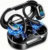 2026 "Bluetooth" ausinės, belaidės "Bluetooth 5.4 Sport Deep Bass", 50 valandų trukmės ausinės su 4 ENC triukšmo slopinimo mikrofonu, IP7 vandeniui atsparios ausinės, LED ekranas darbui/mokymuisi