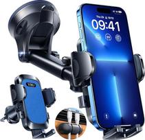 2026 m. karinė klasė: Mobiliojo telefono laikiklis automobilyje, stiprus siurbimo puodelis ir ventiliacijos spaustukas, mobiliojo telefono laikiklis automobilyje 360° mobiliojo telefono laikiklis automobilyje ant prietaisų skydelio, skirtas iPhone 17 16 1