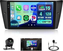 4 + 128G Android automobilinis radijas su ekranu BMW 3 E90 E91 E92 E93 2005-2011 Wireless Carplay, automobilinis radijas su navigacija, 9 colių ekranas, Android Car/FM/RDS/Reversing Cam