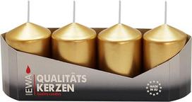 4 stulpinių žvakių rinkinys Auksinis lakuotas Dydis apie 40 x 60 mm Advento žvakės Kalėdų žvakės Stulpinės žvakės