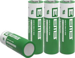 4 x EEMB 3V CR AA ličio baterija CR 14505 1800 mAh Li-MnO2 baterijos neįkraunamos