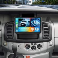 4+64G 8 branduolių CAMECHO Android 15 Autoradio für Opel Vivaro A 87R/Renault Trafic II Nissan Primastar mit Carplay Android Auto, Doppel Din Radio mit 10" Bildschirm,Bluetooth 5.0 FM/RDS DSP+Rückfahrkamera