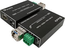 4K HDMI vaizdo ilgintuvas 10,2Gb/s mini HD optinio pluošto keitiklis su RS232 ir garsu Atstumo didinimas iki 20 km per vieno režimo SFP SFP siųstuvą