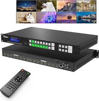 4K HDMI matricos 8x8 jungiklis ir skirstytuvas su 8 įėjimais ir išėjimais, IR nuotolinio valdymo pultu, EDID, HDCP, RS232, LAN valdymu - montuojamas į stovą 4K30Hz