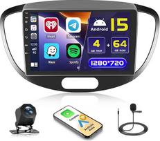 5G WiFi 4 + 64G "Android" automobilinis radijas "Carplay", skirtas "Hyundai I10" 2007-2013 m. Belaidis "Android" automobilis, 9 colių IPS ekranas, automobilinis radijas su navigacija "Bluetooth" 5.0 EQ FM/RDS SWC atbulinės eigos kamera