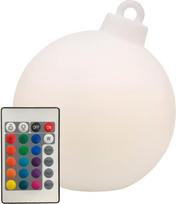 8 sezonų dizaino šviečiantis kalėdinis kamuolys LED kalėdinis rutuliukas (33 cm, baltas) su spalvų keitikliu (15 spalvų), įskaitant lemputę, kalėdinė dekoracija, žiemos dekoracija, skirta naudoti lauke ir patalpose