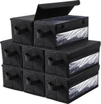 8 x CD laikymo dėžutė su dangčiu 36 x 15 x 14 cm