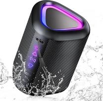 aowoka "Bluetooth" garsiakalbis su šviesa, 2025 muzikinė dėžutė, nešiojama dėžutė, "Bluetooth 5.4", 30 dalių, patobulinti bosai, IPX7 atsparus vandeniui, lauko garsiakalbis kelionėms, sportui, vakarėliams, važiavimui dviračiu