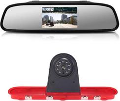Atbulinės eigos kamera Transporto langas + 4,3 colių galinio vaizdo veidrodis Stabdžių žibintas Automobilio stogo atbulinės eigos kamera Citroen Dispatch/Toyota Proace/Peugeot Expert Traveller Van 3 Transporter 2016