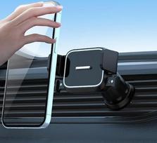 Automobilio oro ventiliacijos telefono laikiklis, vieno mygtuko užraktas, universalus prailginimas, spaustukas, neblokuojantis oro ventiliacijos telefono laikiklis, tinka visiems telefonams, "iPhone", "Samsung" (kablys)