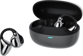 Belaidės "Bluetooth 6.0" ausinės su ENC, IPX5 vandeniui atsparios, 36 valandų trukmės atkūrimas, krištolo skaidrumo pokalbiai (tamsiai juodos spalvos)