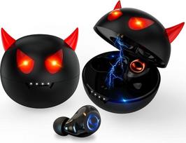 Belaidės "Bluetooth" ausinės, IPX5 vandeniui atsparios belaidės ausinės, jutiklinis įmontuotas mikrofonas, triukšmą slopinančios ausinės, "Bluetooth 5.1" ausinės, 36 valandų atkūrimas sportui
