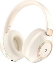 Belaidės "Bluetooth" ausinės, per ausis, slopinančios triukšmą, 100 valandų atkūrimo laikas, 5.3 "Bluetooth" ausinės su ANC režimu, "Hi-Res Audio", gilūs bosai, transportas, kelionės, studijos, baltos spalvos