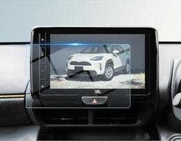 BIBIBO suderinama su "Toyota Yaris Cross 2021-2025" ir "Toyota Aygo X 2022-2025" 9 colių navigacijos jutiklinio ekrano apsauga, 9H įbrėžimams atsparus grūdinto stiklo ekrano apsauga "Yaris Cross