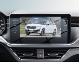 BIBIBO Skoda Kamiq navigacijos ekrano apsauga Skoda Kamiq/Fabia/Scala 2019-2025, 9H grūdinto stiklo ekrano apsauga, GPS navigatoriaus ekrano apsauga