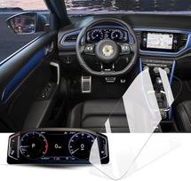 BIXUAN 10,25 colio prietaisų ekrano apsauga, suderinama su VW Nivus t Roc Passat B8 Polo MK6 Tiguan 2 2017-2022 2023 Ekrano apsauga 9H grūdinto stiklo apsauga Navigacijos GPS navigacijos plėvelė