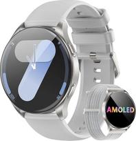 Blackview Smartwatch Vyrai Moterys AMOLED ekranas Virtualus visada įjungtas laikrodis Aktyvuoti / priimti sporto laikrodis su pulso miego SpO2 žingsnių kalorijų kilometras 2 apyrankės (silikonas / nailonas) Android iOS