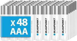 BLAUPUNKT AAA šarminės baterijos, skirtos sieniniams laikrodžiams ir televizorių nuotolinio valdymo pultams, 48 vnt., pakuotė LR03BPO/48