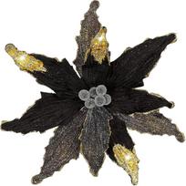 Briful Poinsettia Kalėdų eglutės dekoracijos Dirbtinės gėlės Kalėdų gėlės Blizgučiai Poinsettia Dirbtinės šakos Kalėdų dekoracijos Kalėdų eglutė Naujųjų metų papuošalai Pakuotė iš 4