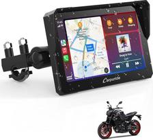 Carpuride W702 Motociklų GPS Carplay ekranas, belaidis CarPlay ir Android automobilis, nešiojamas 7 colių vandeniui atsparus jutiklinis ekranas, Bluetooth Trans, navigacija, Siri.
