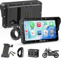 Carpuride W602S Pro Motociklų CarPlay ekranas su BM05 Plug and Play, belaidis CarPlay ir Android automobilis, 6,25 colių vandeniui atsparus jutiklinis ekranas, OTA, dvigubas Bluetooth, intercom funkcija, kabelinis valdiklis