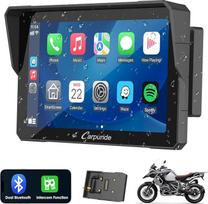 Carpuride W702B Pro Motociklų Carplay ekranas su laikikliu BMW motociklams, belaidis CarPlay ir Android automobilis, 7 colių vandeniui atsparus jutiklinis ekranas, dvigubas Bluetooth, intercom funkcija, navigacija