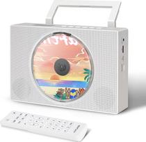 CD grotuvas "Bluetooth" Nešiojamasis CD grotuvas FM radijas "Bluetooth" garsiakalbis Daugiafunkcinis CD muzikos grotuvas su laikmačiu Dulkių dangtelis LCD ekranas Nuotolinio valdymo pultas