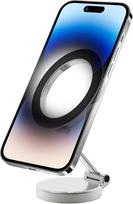 CGEAMDY Magnetinis automobilinis mobiliojo telefono laikiklis, magnetinis mobiliojo telefono laikiklis, sukasi 360° kampu, skirtas universaliam prietaisų skydeliui, sulankstomas cinko lydinio laikiklis (sidabrinis)