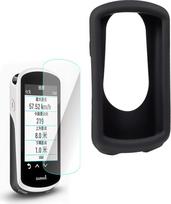 CNC dėklas Garmin Edge 530 830 130 1030 Silikoninis dėklas, grūdinto stiklo ekrano apsauga Garmin Edge 530 830 130 1030 Plėvelė nuo įbrėžimų Aukštos skiriamosios gebos pilnas padengimas