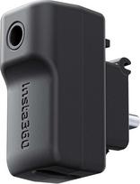 CYNOVA Mikrofono adapteris "Insta360 X4", išorinis "Insta 360 X4" mikrofono adapteris "Insta360 X4" priedams, įkroviklio ir įrašymo C tipo ir 3,5 mm garso prievadų palaikymas