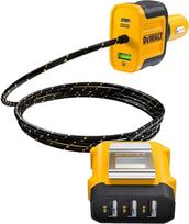 DEWALT didelio našumo 72 W USB automobilinis įkroviklis su 5 prievadais, skirtas "iPhone 17", greitas įkrovimas su PD ir QC3.0 cigarečių žiebtuvėlio adapteriu su 6 pėdų kabeliu