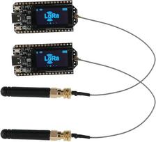 DIYmalls 868 MHz ESP32 LoRa 32 V4 programavimo plokštė + LoRa antena 868MHz, skirta "Meshtastic IOT LoraWan Gateway", suderinama su "Heltec LoRa32 V3 Dev-board" (2 vnt.)
