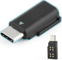 DJI mikrofono imtuvo adapterio C tipo sąsaja Garso priedai Mikrofono imtuvas DJI mikrofonui USB-C jungtis Galima prijungti prie mobiliųjų telefonų ir įrašymo įrenginių