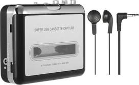 Docooler nešiojamasis kasečių grotuvas, kasetės į MP3 / CD įrašymo įrenginys per USB, suderinamas su nešiojamaisiais kompiuteriais ir asmeniniais kompiuteriais, nešiojamasis kasečių keitiklis "Walkman" kasetės į skaitmeninį formatą su ausinėmis