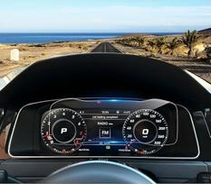 Ekrano apsauga, suderinama su VW Golf 7 7.5 2016 2017 2018 2019, VW Golf 7 grūdinto stiklo ekrano apsauga, 9H apsauga nuo įbrėžimų, prietaisų skydelio ekrano apsauga (12,3 colio)